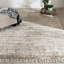 Tapis beige à poils longs Roush-740397338