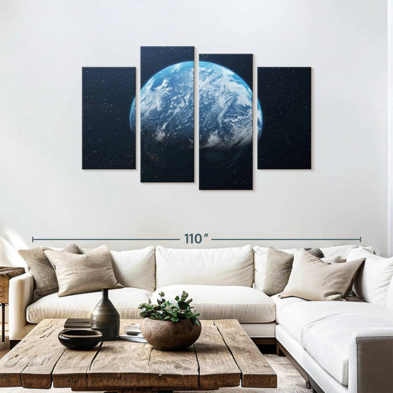 Oberle Earth From Space, 48"H x 75"W