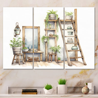 " Natural Bathroom Decor XXVI " 3 - Pieces