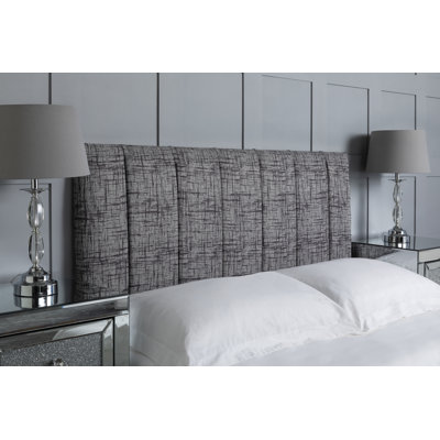 Upholstered Headboard, Abstract Linen Designer Fabric, Made In England