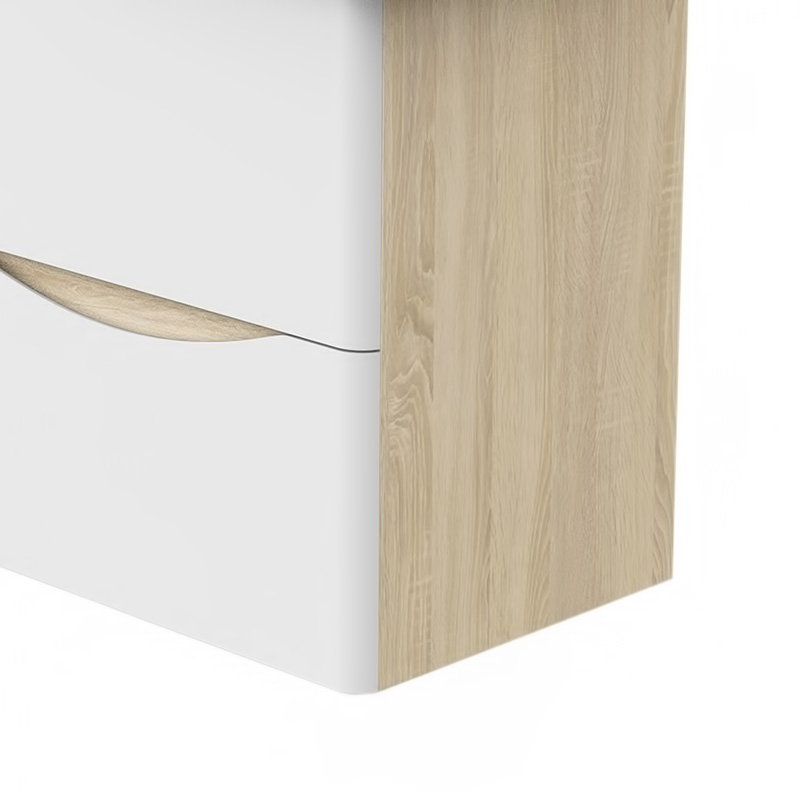 Nilani 495mm Single Bathroom Vanity with Drop In Resin Basin