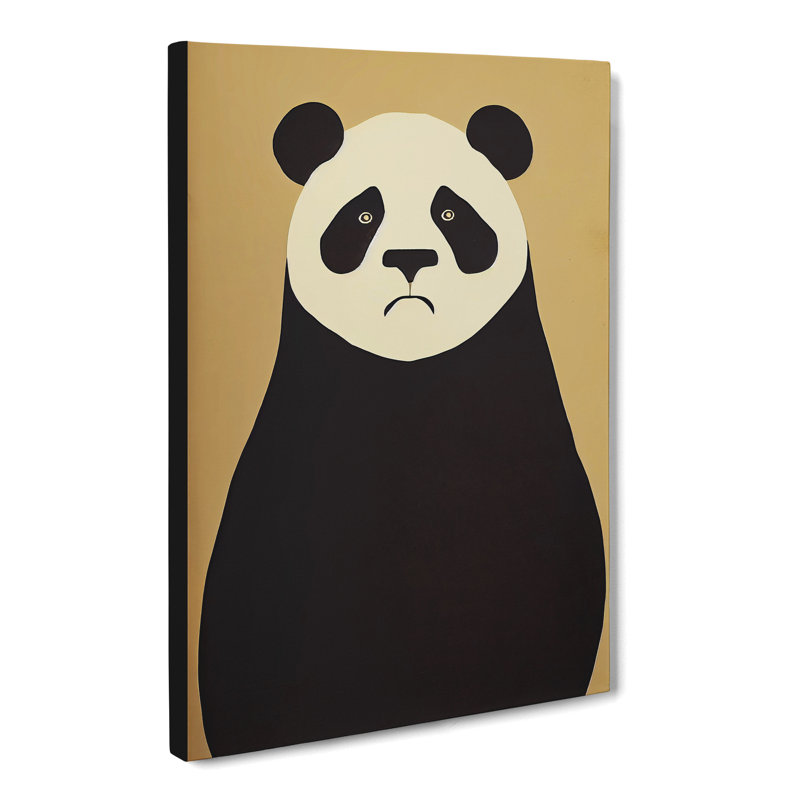 Simple Panda Vol.1 - Wrapped Canvas Print, 50cm H x 35cm W x 3cm D
