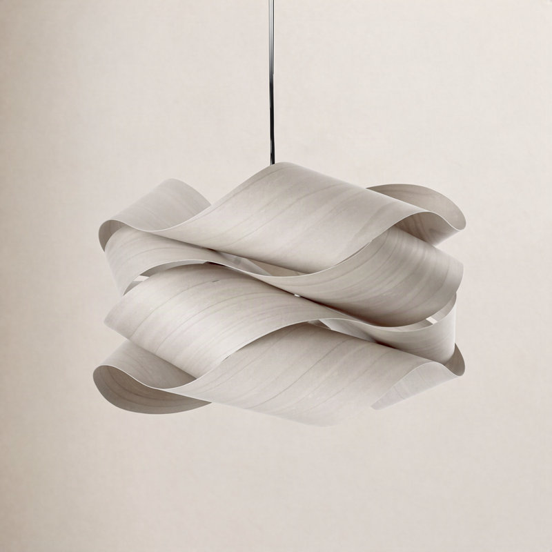 1 - Light Pendant, 11" H x 18.1" W x 18.1" D, Matte Black, Gray
