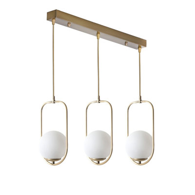 Beauman 3 - Light Kitchen Island Pendant