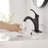 Single Hole Bathroom Faucet With Pop-Up Drain Single Handle Bathroom Sink Faucets Modern Brass Bathroom Basin Taps With Deck Plate-104234666