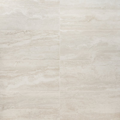 Carreau de porcelaine 12 po x 24 po Core Travertine