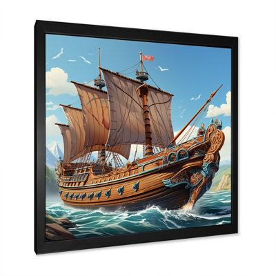 Bateau, voyage viking - Art mural classique