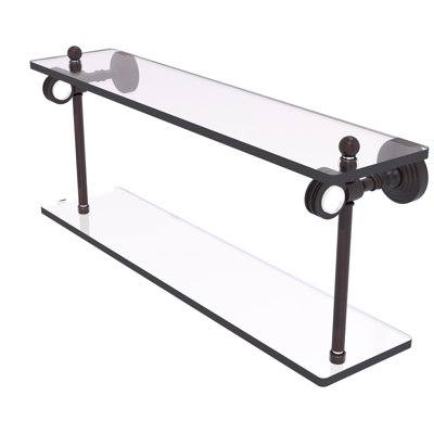 Jarrell 2 Piece Glass Tiered Shelf