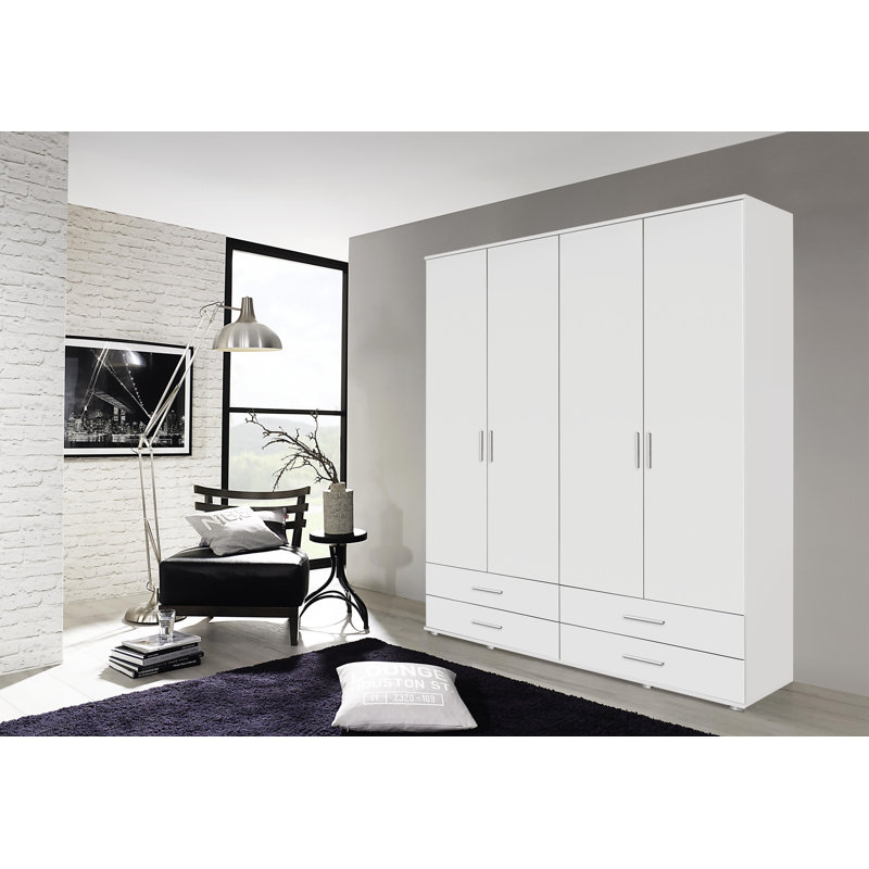 Rasant 4 Door Wardrobe, Alpine White