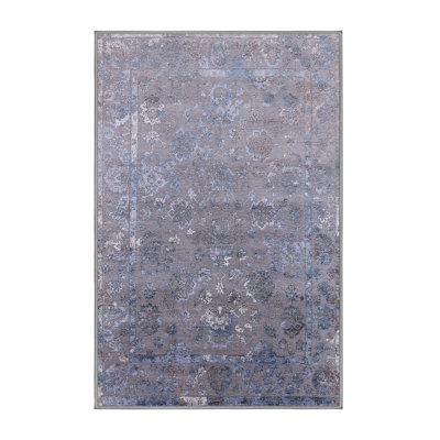 Tapis oriental gris / bleu Lenora