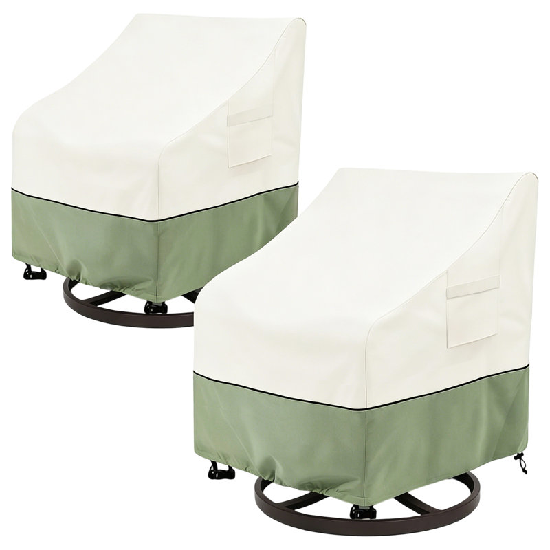 Housse imperméable pour l'extérieur pour chaise de patio, paquet de 2, L 33 po x l 34 po x H 31 po