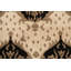 Tapis népalais oriental végétal noué à la main noir / beige 7 pi 10 po x 9 pi 9 po