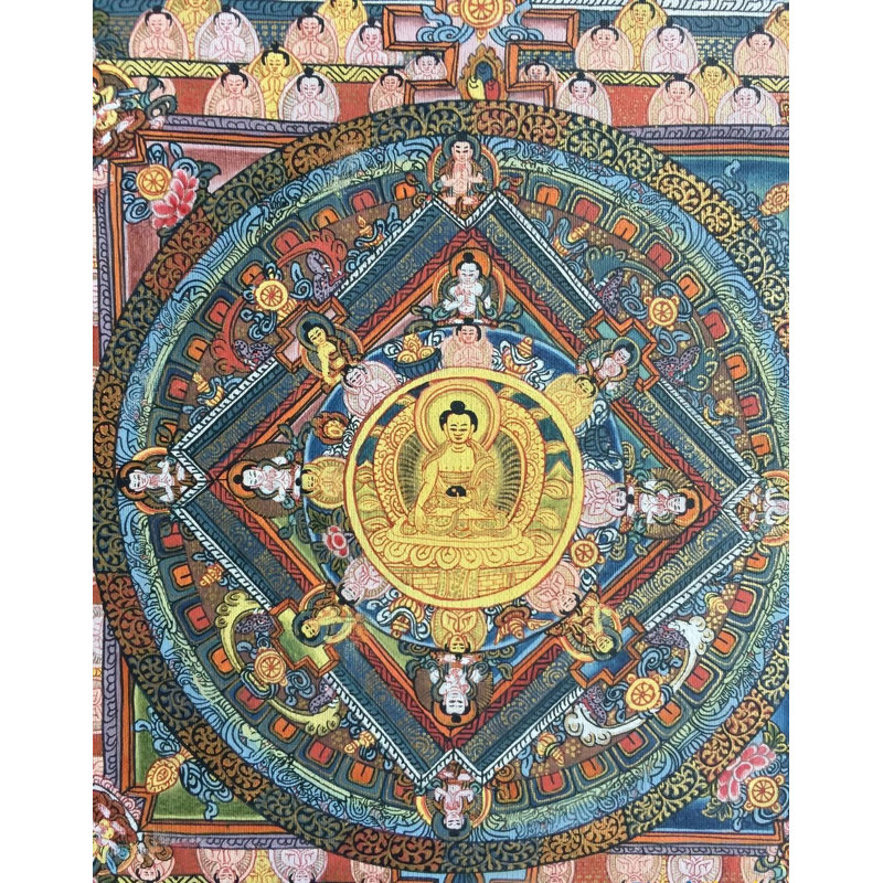 Mandala Thangka (Thangka sans brocart)