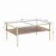 Table basse rectangulaire avec plateau et pieds en verre trempé, table moderne pour le salon-1156388984