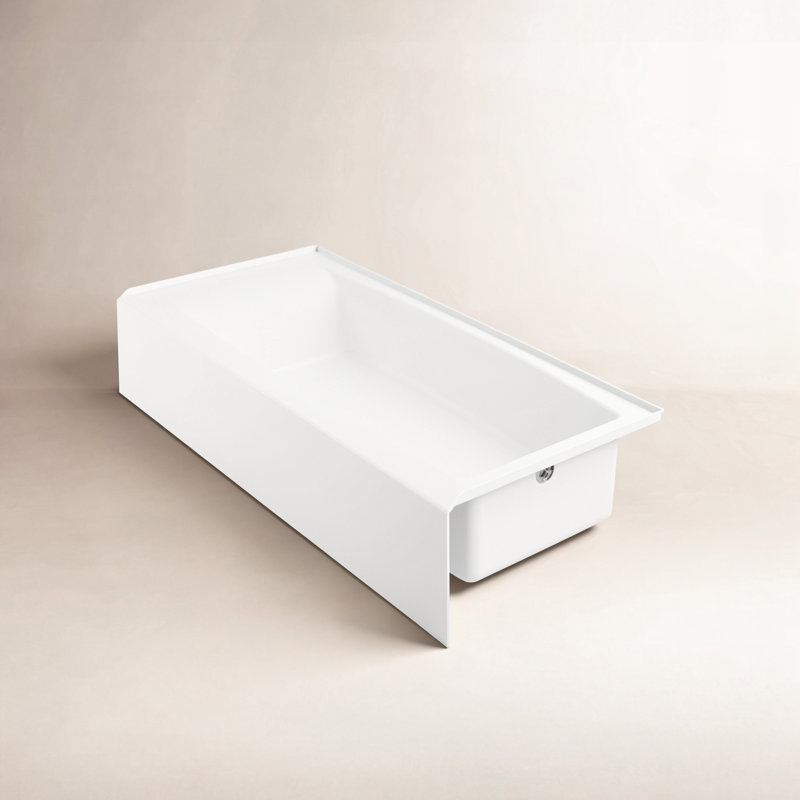 Entity 60 In. X 32 In. Alcove Bath With Right Drain, Right