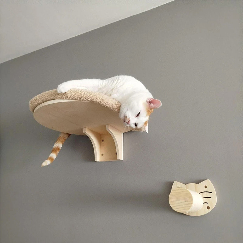 Cat Wall Climbing Hammock with Scratching Post