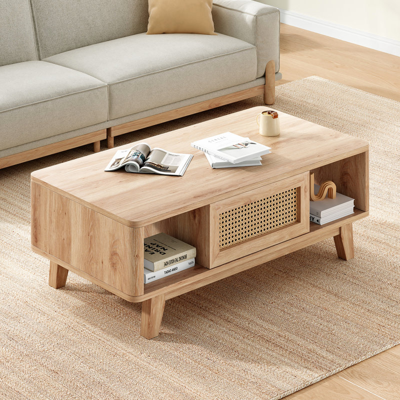 Toulouse Single Coffee Table, Natural