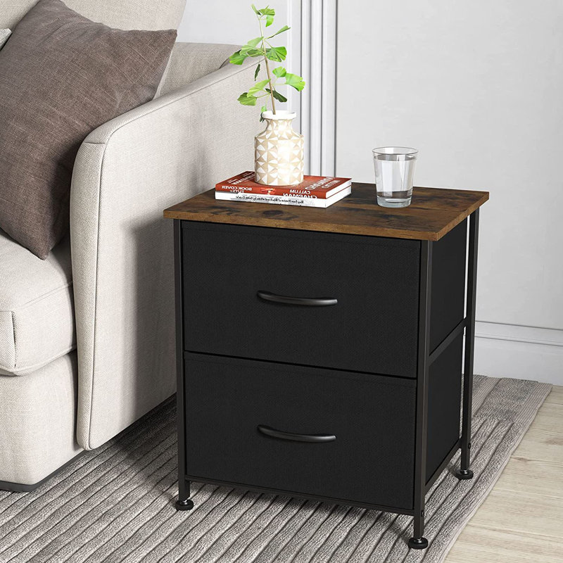 Rebrilliant Kinadee Metal Nightstand | Wayfair