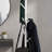 White Beech Wood Vertical Coat Rack, Tree-Shaped Design 9 Hooks, 3 Height Adjustments For Multi-Places-819277256