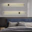 Macaullay 39.37" Black Flush Mount Wall Light