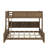 Twin XL Over Queen Bunk Bed With Cabinets And USB-294972378