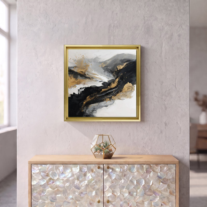 Gilded Surge, 26" H x 26" W