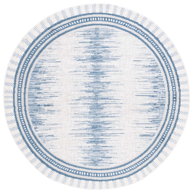 Alamo Performance Abstract Rug, Round 6'7"