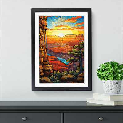 Grand Canyon Nouveau No.2 - Framed Print