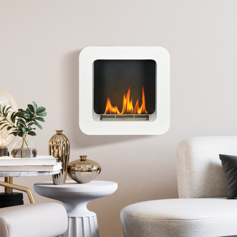 Contreras Belfry Heating 48cm W White Fireplace