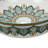 16" Round Artistic Ceramic Vessel Sink – Glossy Above-Counter Basin with Hand-Inspired Printed Pattern-120925185