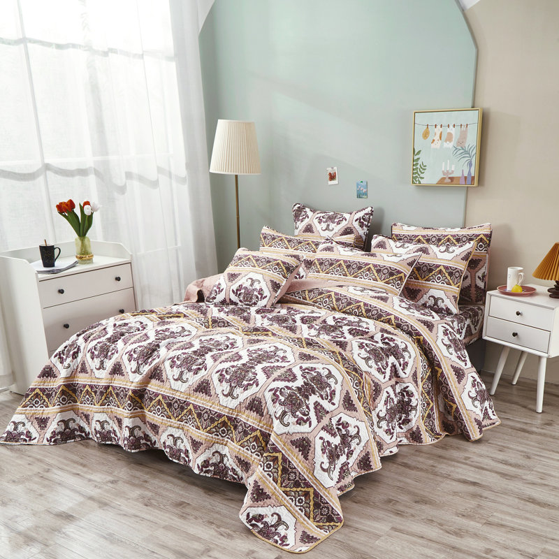 Bohemian Eclectic Quilt, Queen Quilt + 2 Standard Shams