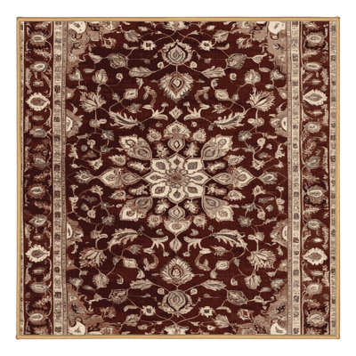 Tapis brun lavable à la machine