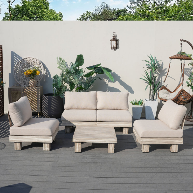 4 - Person Seating Group With Cushions
