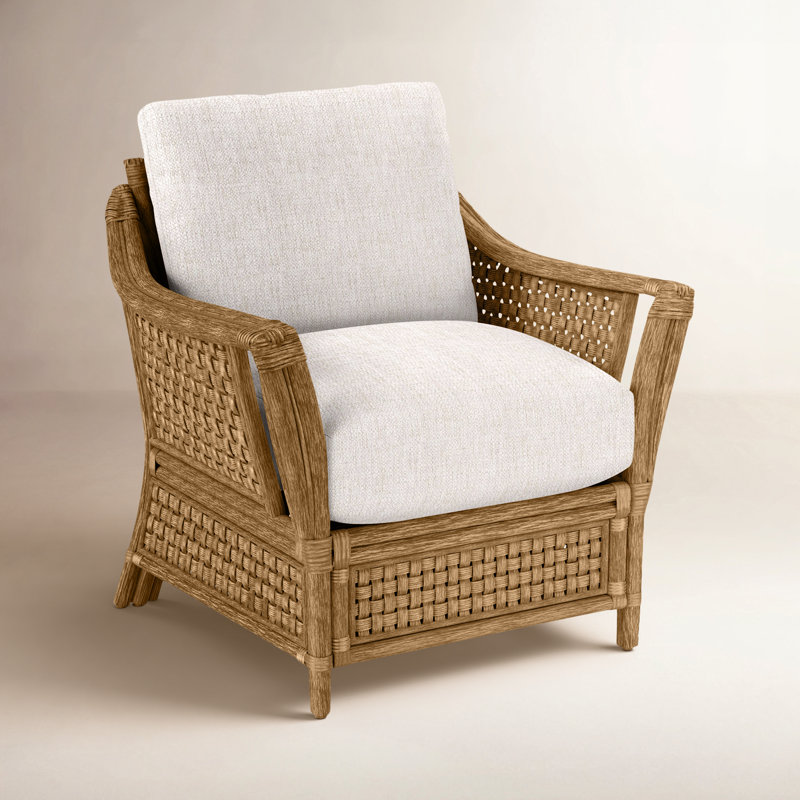 Boca Armchair, Honey, White Sugar Performance; 0863-91