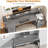 Moomal 75" W Computer Desk with LED Lights -1573221685