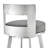 Kevontae Swivel Stainless Steel Metal Counter Height Bar Stool-1023711731-1023711735