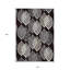 Tapis extérieur lavable floral noir et gris anthracite 10 pi x 14 pi