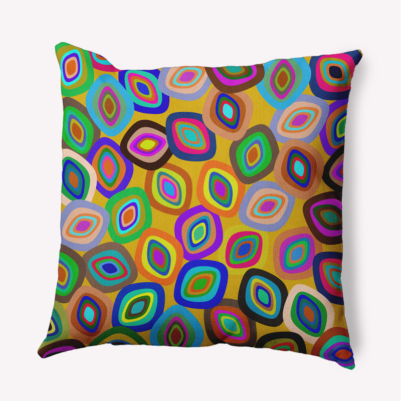 Coussin Modern, 18 po x 18 po, Jaune