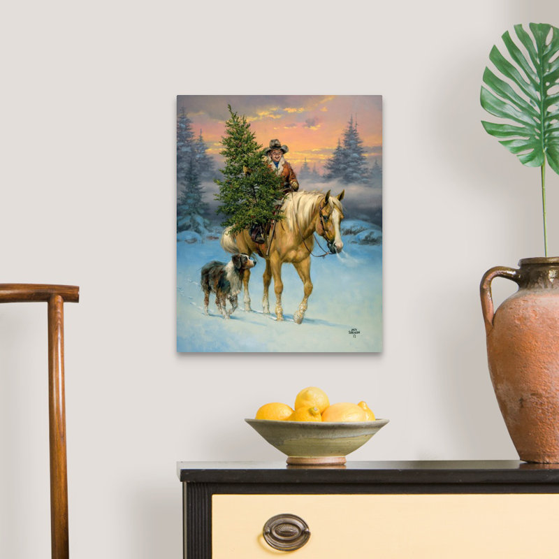 Reproduction d’art sur toile, "The Family Tree" par Jack sorde, H 30 po x l 24 po x P 1,25 po, Toile tendue