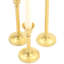 Ensemble de chandelles en métal 3 pièces