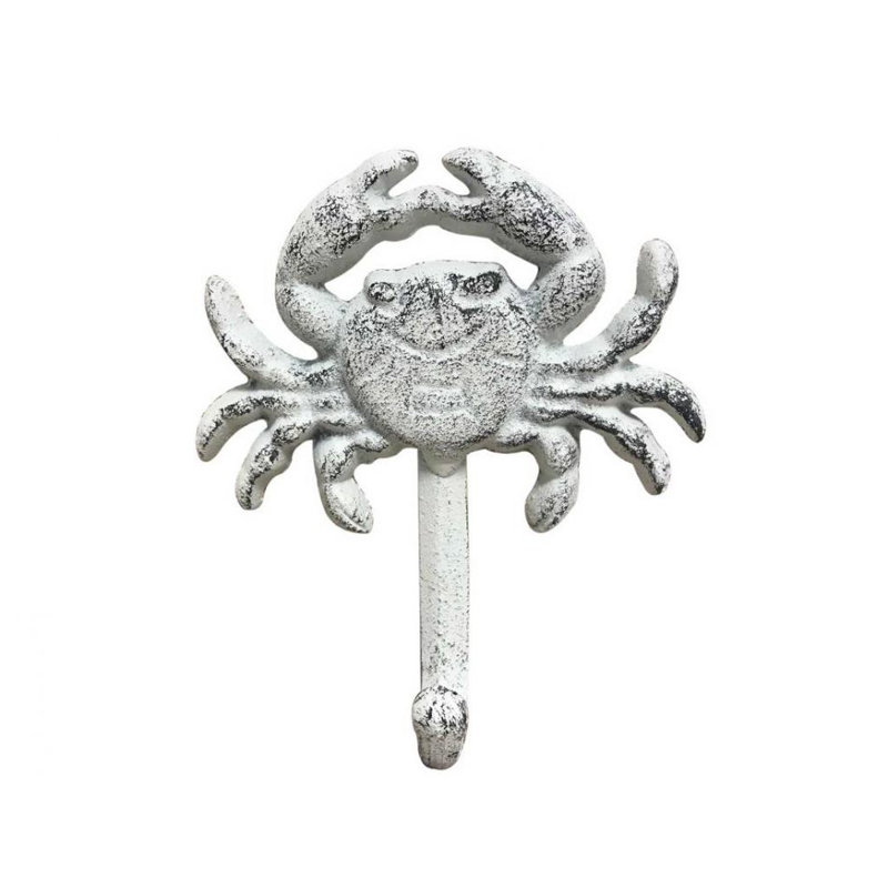 Crochet mural crabe Jonette, Blanc