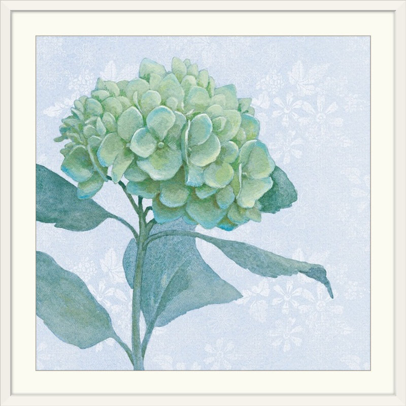 Gavino «Blue Hydrangea I», impression de Beth Grove, H 35 po x l 35 po x P 1,5 po, Toile