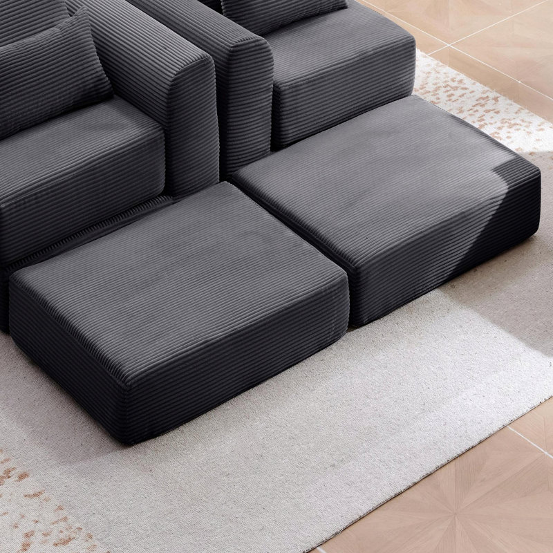 Repose-pieds modulaire - gris
