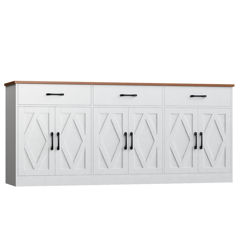 Armoire buffet de style campagnard Bedie