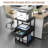 Multifunctional 3-Tier Kitchen Storage Rack with 1 Drawer and Lockable Wheels,31.5" Height Rolling Cart-339755004