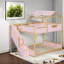 Lit de cabane à DEL avec rangement, lit double en MDF moderne pour enfants-781250724