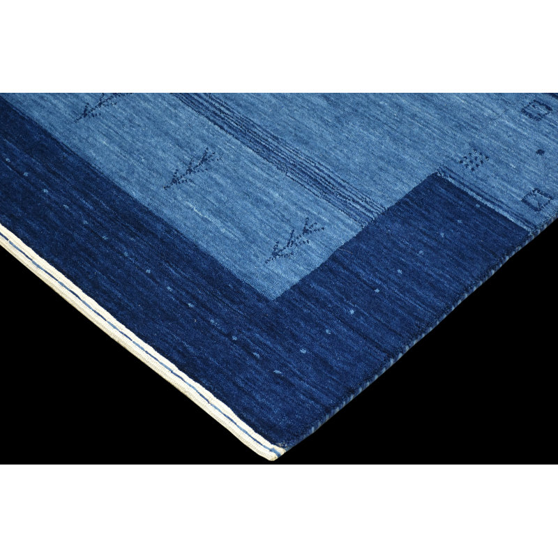 Area Rug in Blue, Rectangle 9'9" x 13'9"