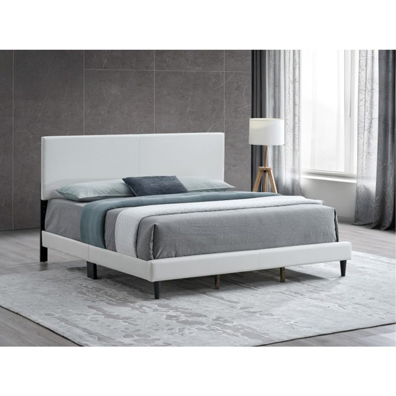 Grand lit (matelas non inclus), blanc