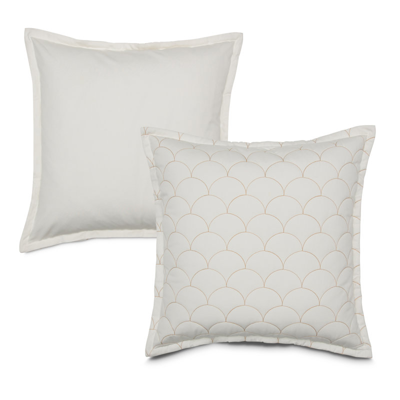 Trabuco 3-Piece Duvet Set - White, King Duvet Cover + 2 Euro Shams
