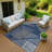 Machine Washable Indoor/Outdoor Jenning ACN2270 Stripes Rug-1252721979